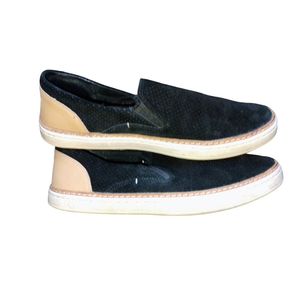 New Cond. UGG Women's Slip On Loafers Suede Black Comfort Walking Shoes Size 7.5 - Picture 4 of 5